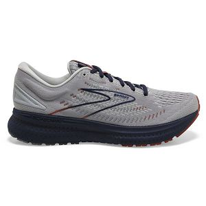 Brooks Glycerin 19 Road Running Shoes - Mens, Grey/Navy/Brown | IE-RNV319875